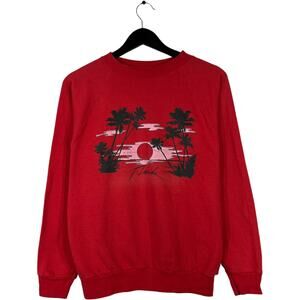 Florida Sunset Palmtrees Nature Crewneck
